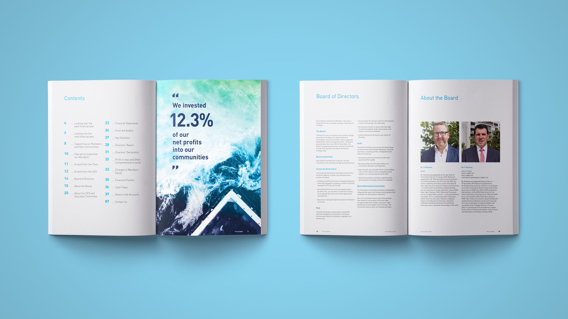 Police Bank Annual Report 2019 - Inside Spread