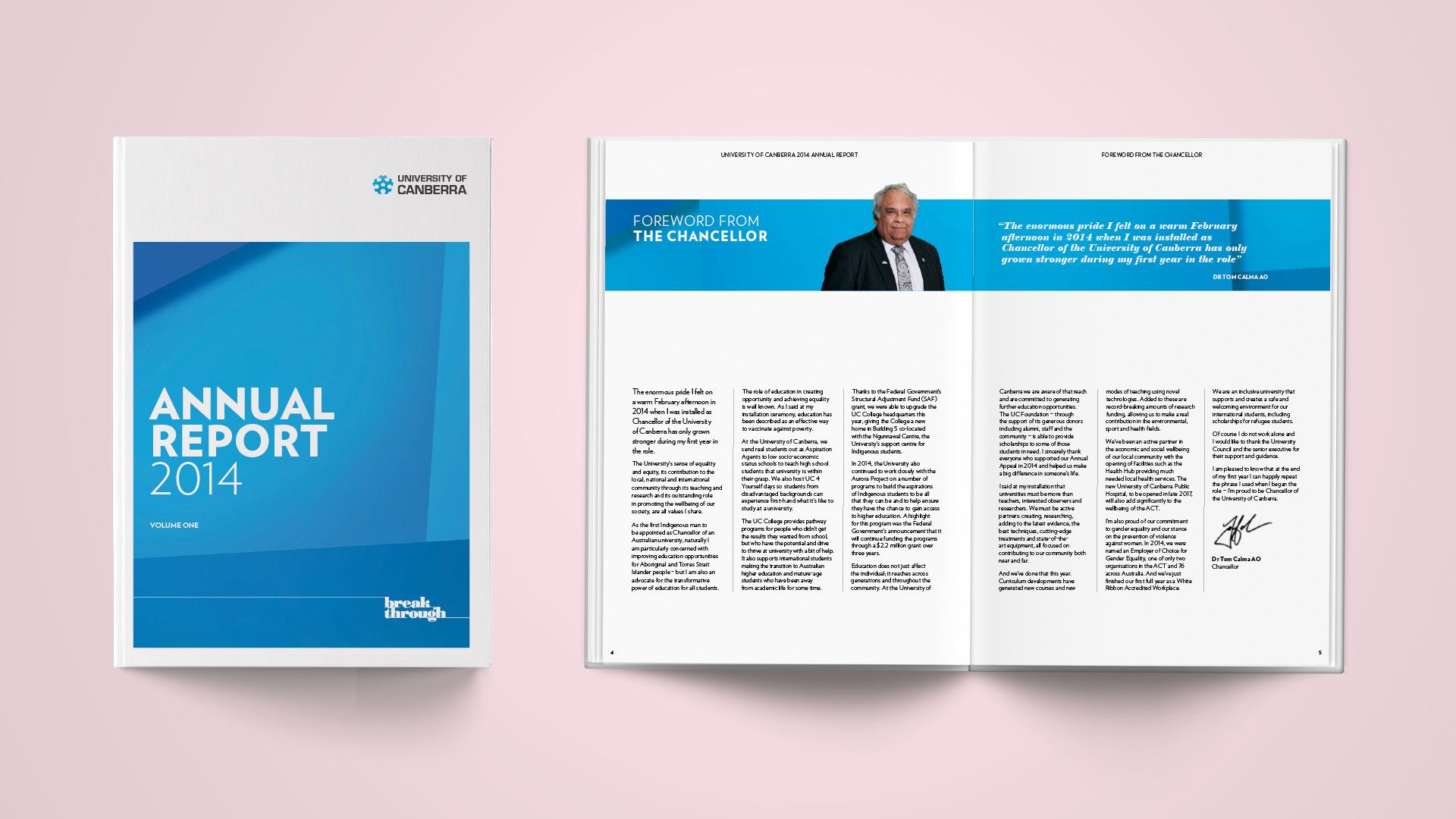 University of Canberra Annual Report 2014 - Cover